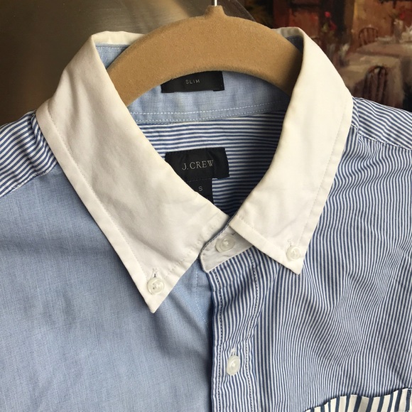 J Crew multi-pattern button down - Picture 3 of 4